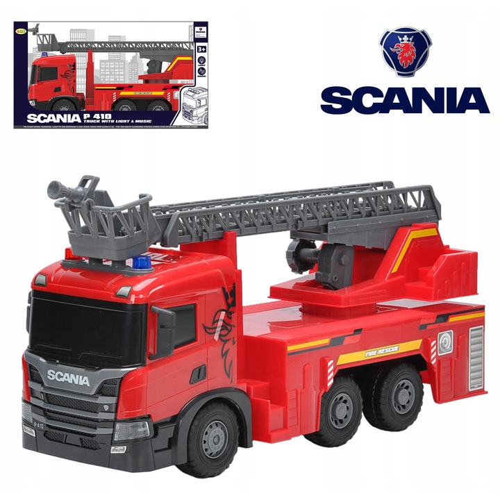 Scania Teherautó, P 410 FÚVÓKA, 52cm, piros