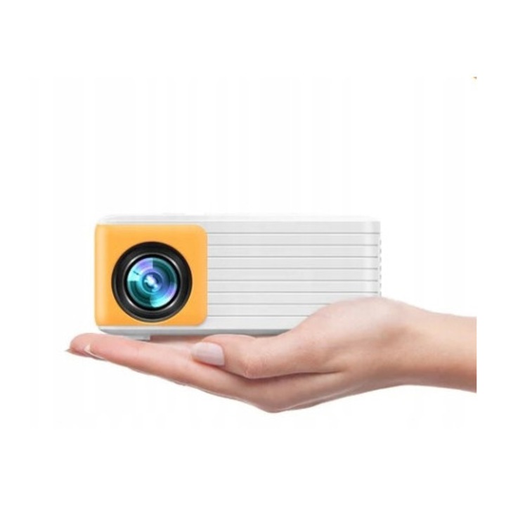 Mini proiector Y3, Full HD 1080P, 25% zoom, 5,35x4,33x2,28 inch, portabil
