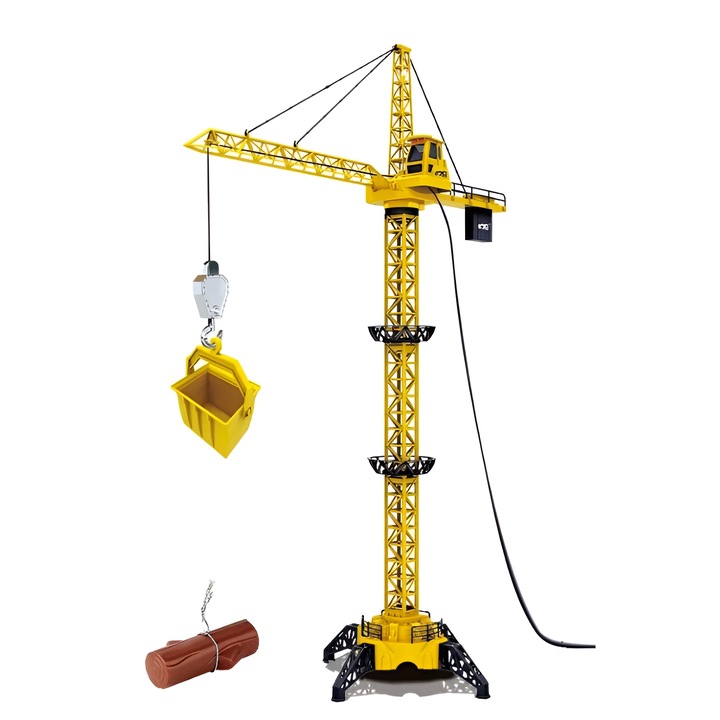 Macara Gigant RC de Jucarie cu Telecomanda si Rotire 360° – Inaltime 128 cm