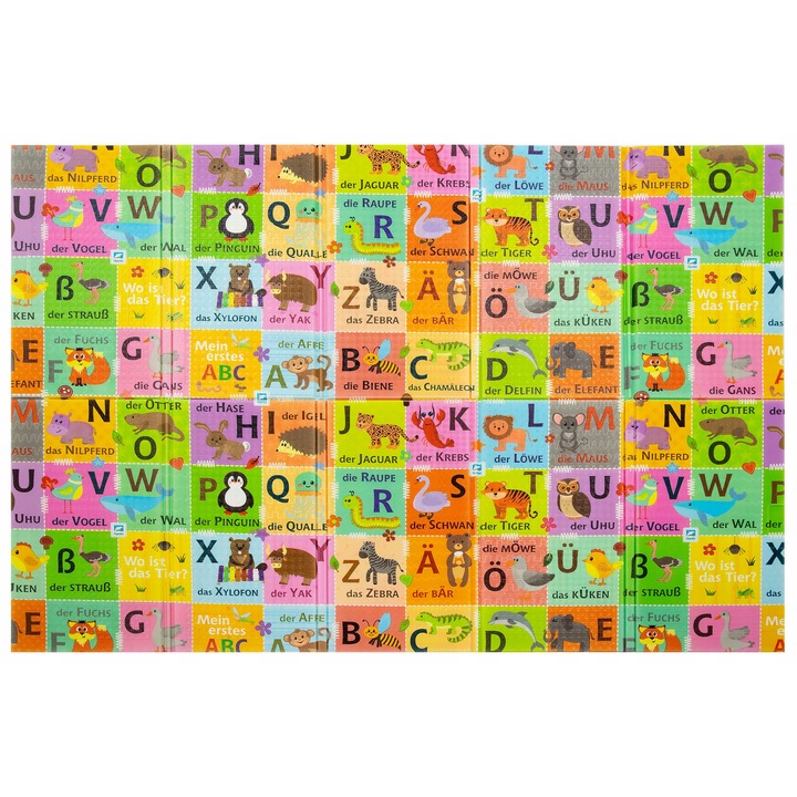 Covor educational Humbi, 120x180cm, XPE, antiderapanta, cu geanta , pentru bebelusi, copii