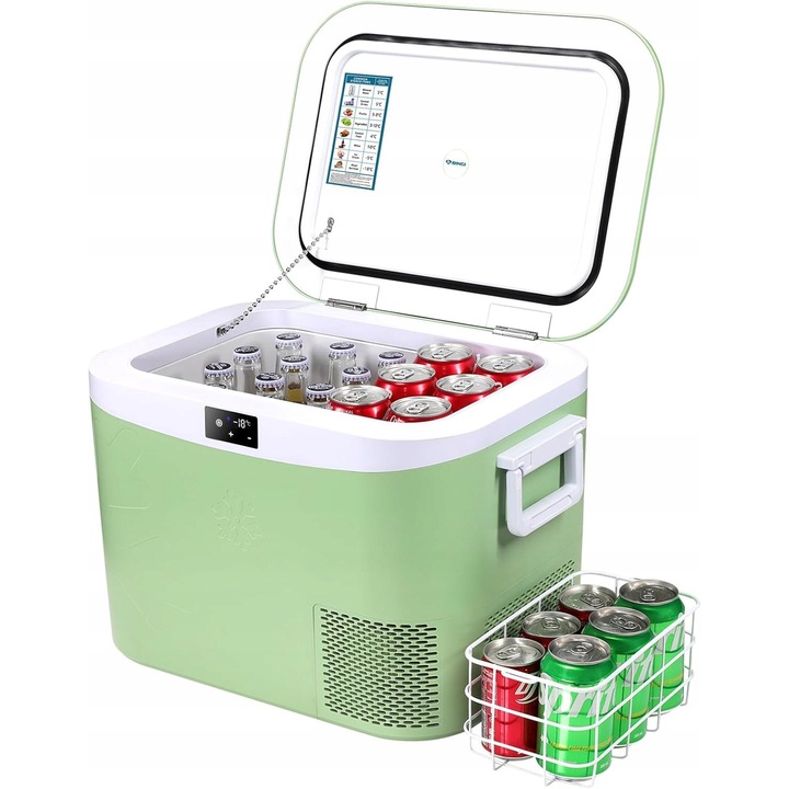 Frigider auto BINGI 18L, 12V/24V/220V, -18C la +15C