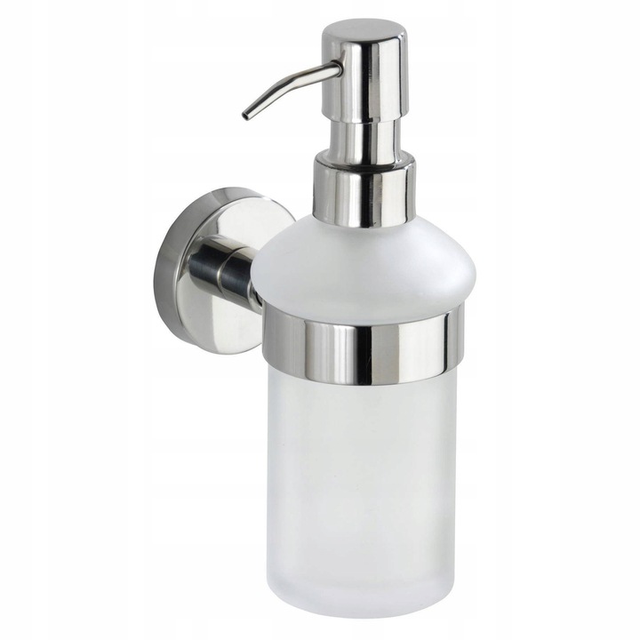 BOSIO szappanadagoló, WENKO, üveg, 7x11x18cm, 200ml űrtartalom, falra szerelhető