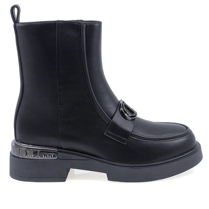 Ghete dama casual, Anna Viotti, D106-D502-K137, Negru