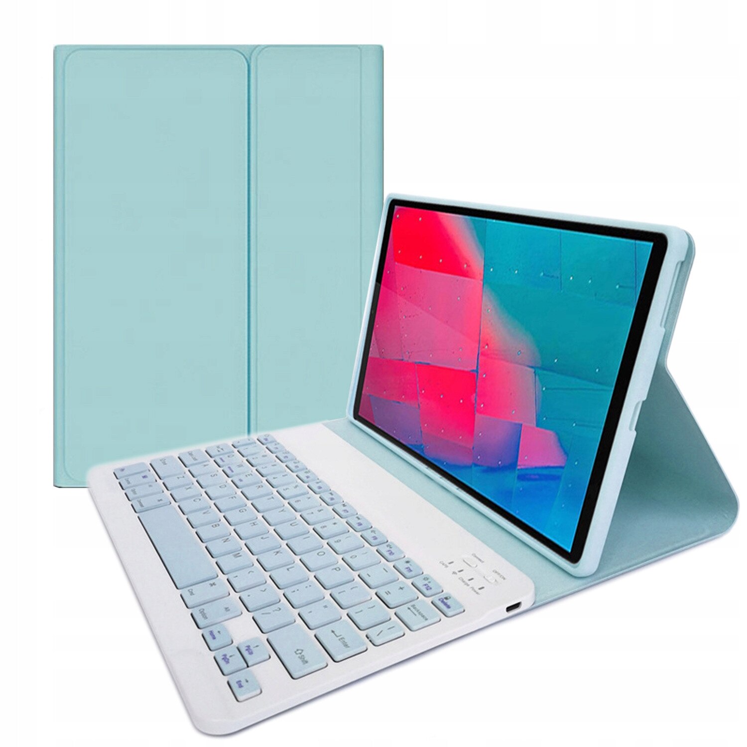 Husa cu tastatura, pentru Lenovo M10 Plus TB-X606X, albastru, set complet