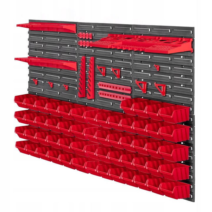 Kadax rendszerező tábla, 6x 39x39cm, 56x 115x80x60mm, 20x 200x320mm, 2x 200x320mm, 1x 580x158x67mm, fekete, készlet