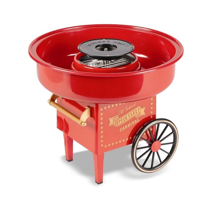 Masina de preparat vata de zahar, Toys4Boys, 450-500W, 30x30x24 cm, set cu 10 bete