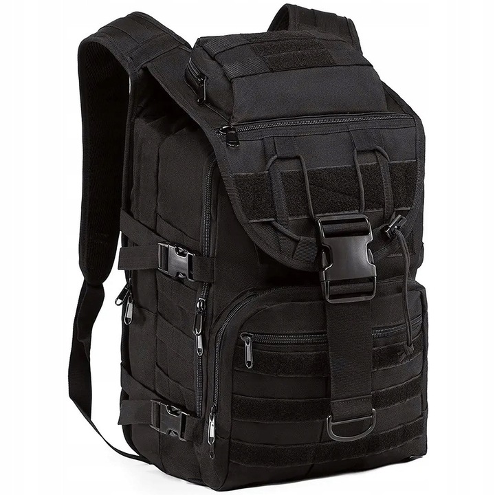 Rucsac de trekking, 60 L, impermeabil, negru, 50x30x20 cm