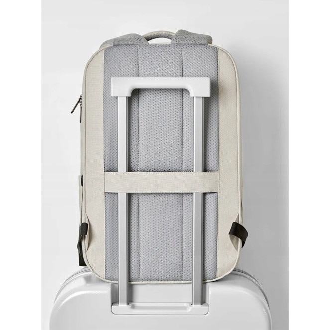 Rucsac laptop K&M, 15,6'', impermeabil, crem, 29,5x17x45cm