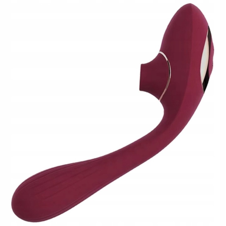 Vibrátor 2 az 1-ben, Lelex, orvosi szilikon, 10 vibrációs mód, vízálló