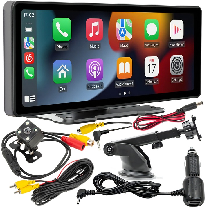 Radio auto 9,3", Renew Force, touchscreen, Bluetooth, camera de marsarier, set complet