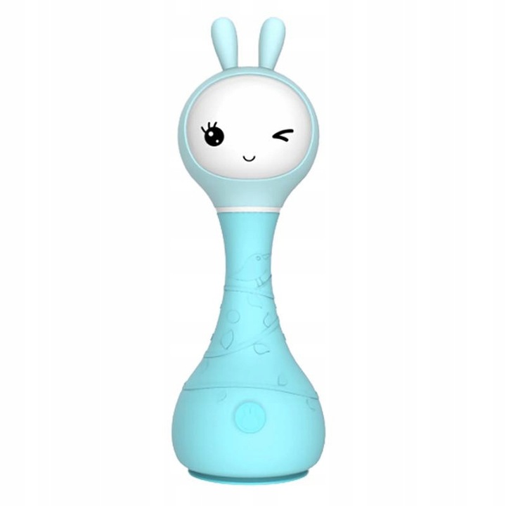 Alilo Smarty Bunny interaktív játék, kék, 16x5,5x6,5cm, dallamokkal és színfelismeréssel, USB kábellel