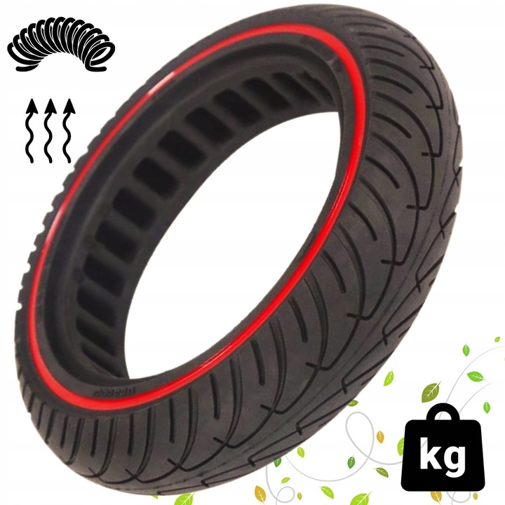 Opona fara camera 10x2.125 pentru hulajnogi electrice, 36mm, rezistenta la perforare, confortabila