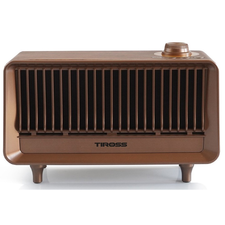 Radio portabil cu Bluetooth, FM, USB, TF, 12x17,5x7cm, set cu cablu line-in, USB-C, Tiross