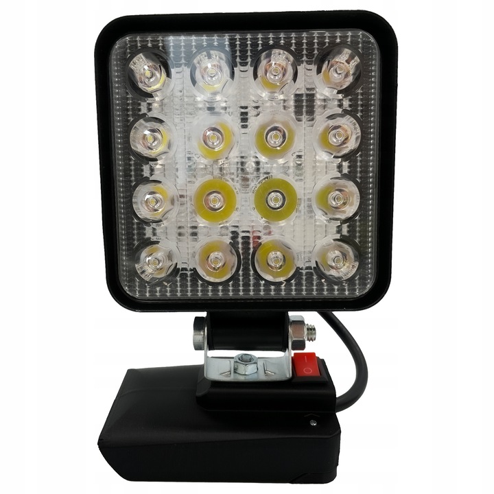 Lampa de lucru P4U 18V LED, 16 dioduri, 4500lm, alb, 110x110x26mm