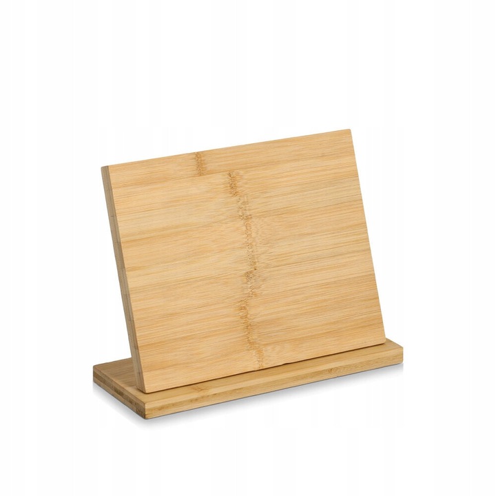 Поставка за прибори Zeller, магнитна поставка за ножове от бамбук, 27x10x20,3 см, кафяв цвят