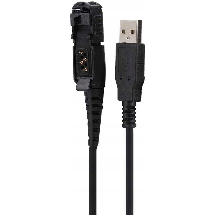 Cablu USB pentru programare, Motorola, 100cm, negru, compatibil cu modele DEP550, DP2000, MTP3100, XIR P6600, XPR3300