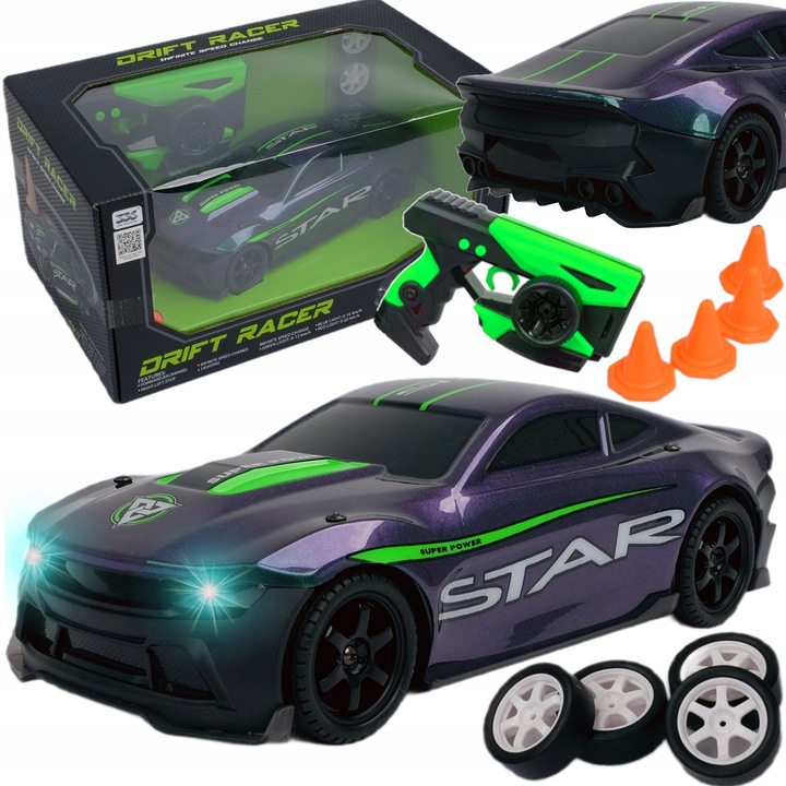 Masinuta RC 4x4 ToysPlanet, acumulator, LED, 20km/h