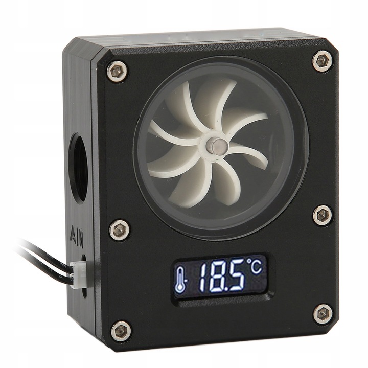 Racitor apa PC, G1/4, 3 pini, 12V, 50cm, acrilic