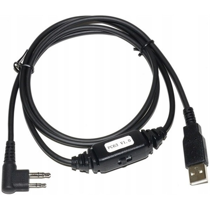 Cablul de programare CPS/DL pentru radiouri, Hytera, 130cm, negru