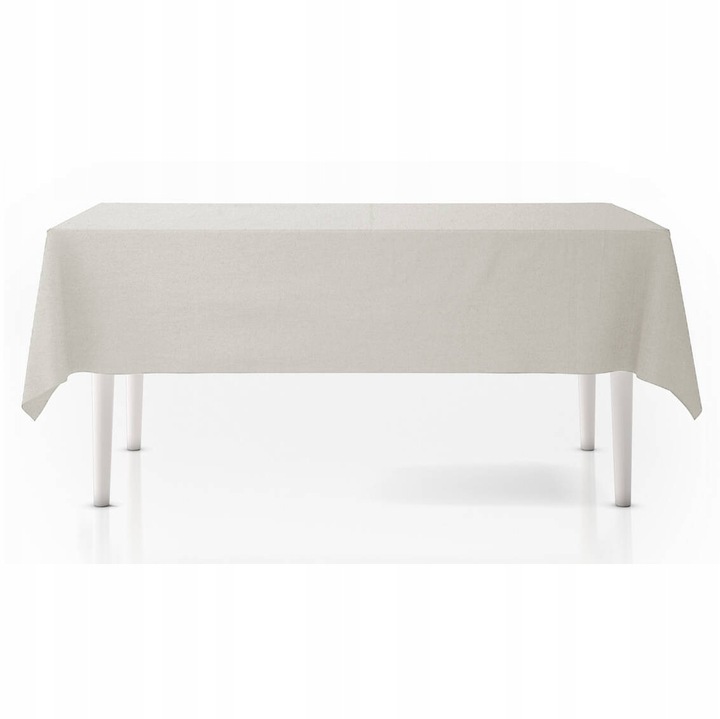 Téglalap alakú abrosz, Home Styling Collection, 140x220cm, bézs, pamut és poliészter