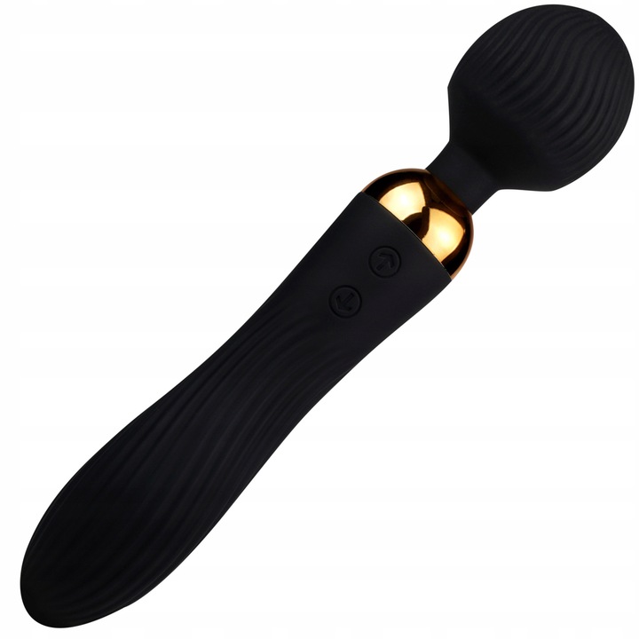 Vibrátor dupla Lelex, 18 funkció, szilikon, USB, vízálló