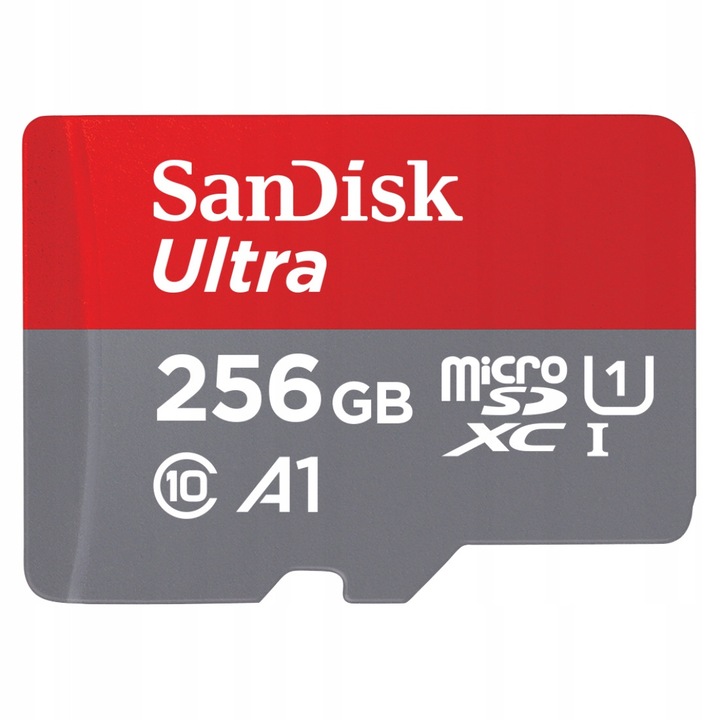 Karda de memorie microSD 256 GB, Class 10, rezistenta la apa, set cu adaptor SD