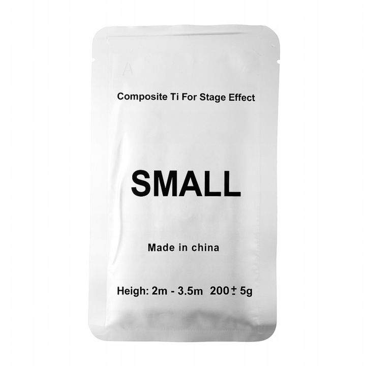 Granulat pirotehnic pentru masini de scantei, 200g, 2-3,5m, argintiu, ambalaj vidat