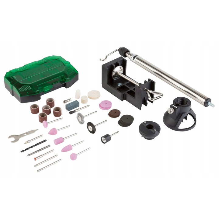 Мултифункционална бормашина Parkside, 160W, 10000-40000rpm, комплект с 42 аксесоара, LED, куфар