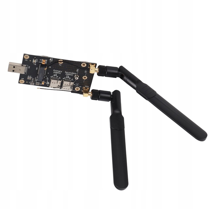 Adaptor NGFF M.2 la USB3.0 cu slot dual pentru card SIM, 3042/3052, pentru module LTE/4G/5G