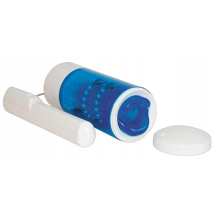 Мастурбатор, 21см, 4см, TPE, комплект за масаж с променливи скорости