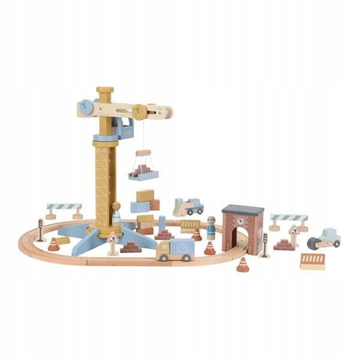 Utilaj de constructie de jucarie, Little Dutch, FSC, lemn, multicolor