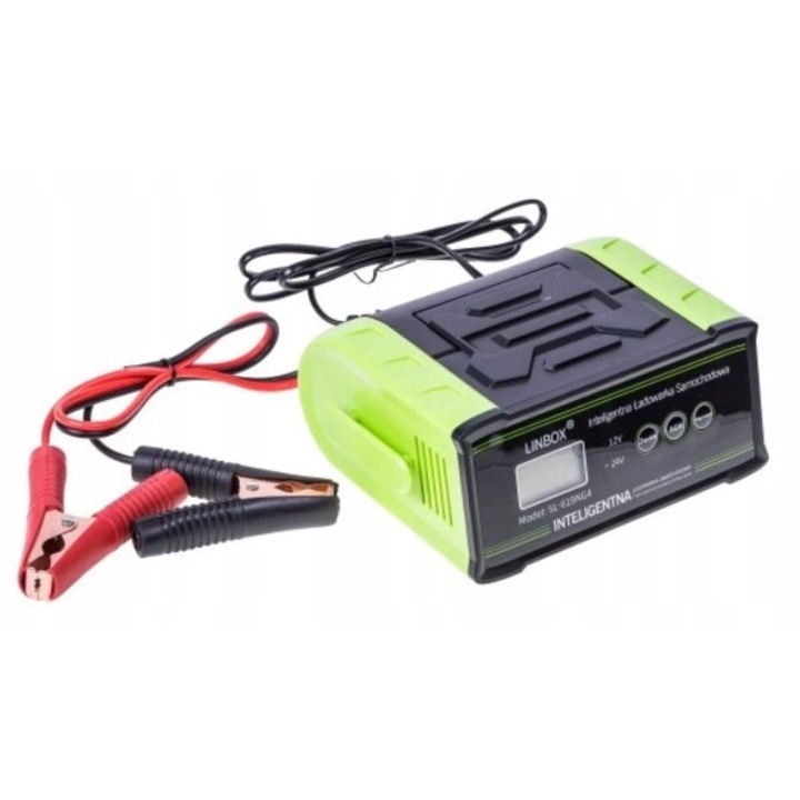 Redresor auto ZLARO SL-619NGR 12V/24V 30A, 8 trepte, 27x11x19cm