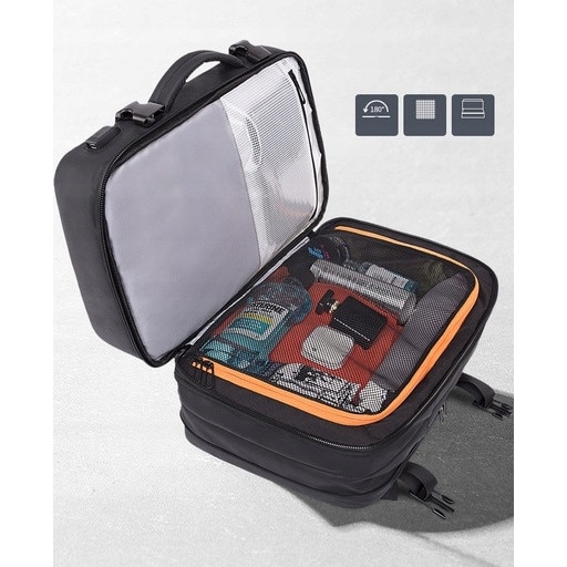 Rucsac laptop Bange 17,3'', waterproof, cu port USB, negru, 30-38l