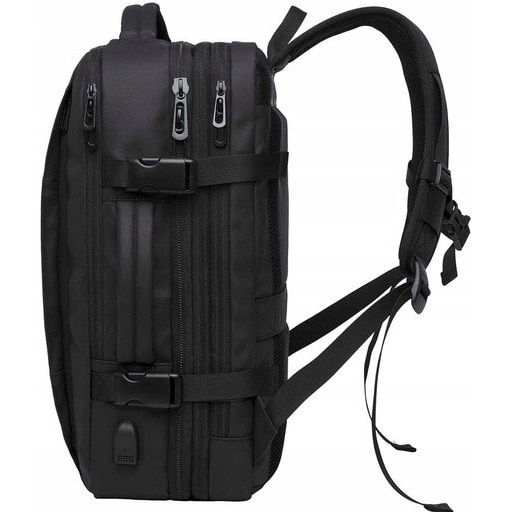 Rucsac laptop Bange 17,3'', waterproof, cu port USB, negru, 30-38l