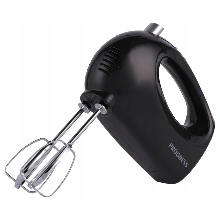 Mikser electric, Progress, 250 W, 5 viteze, negru, 18x13,5x8 cm