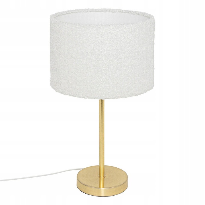 Lampa de birou Atmosphera, model TINA, alb-aurie, 28x49cm, design modern, material metal