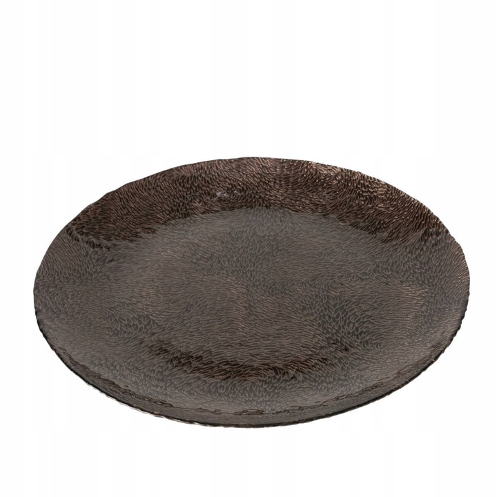 Platou de bucatarie, Boltze, 32x32cm, sticla, maro