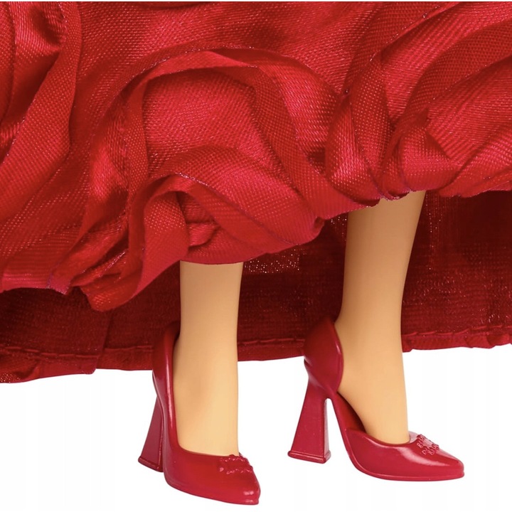 Baba, Szív Királynő, Mattel, kiegészítő szettel, többszínű, 27-28cm