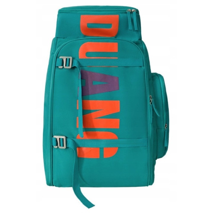 Rucsac sportiv impermeabil verde, dimensiuni 60x30x20cm, capacitate 55L, multifunctional