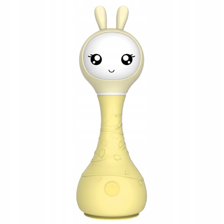 Interaktív játék gyerekeknek, Alilo, Smarty Bunny nyuszi, színfelismerés, éjszakai fény, sárga, 16x5.5x6.5cm
