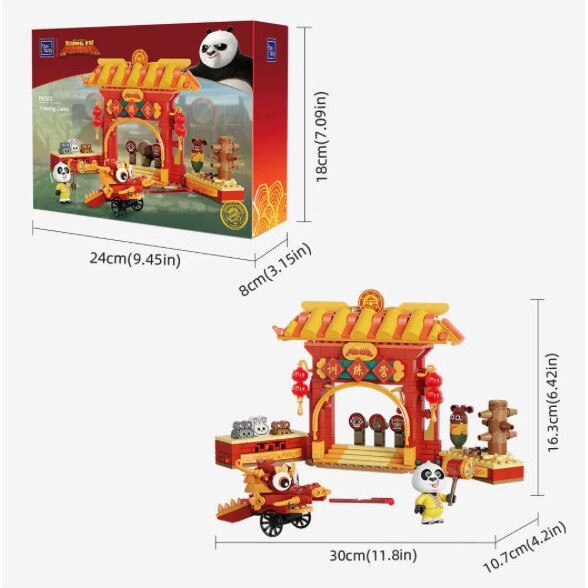 Set de constructie Kung Fu Panda, Pantasy, tabara de antrenament