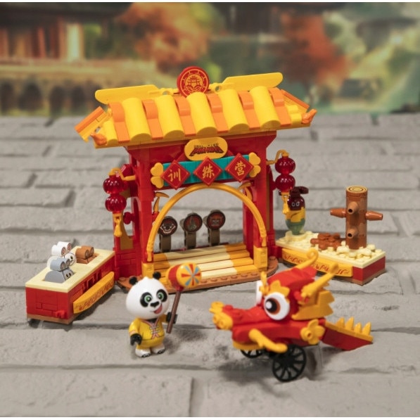 Set de constructie Kung Fu Panda, Pantasy, tabara de antrenament