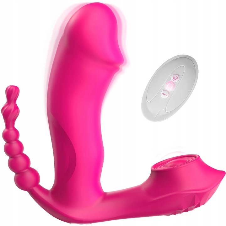 Vibrátor 3 az 1-ben Lelex, fűtés, masszázs, USB, szilikon