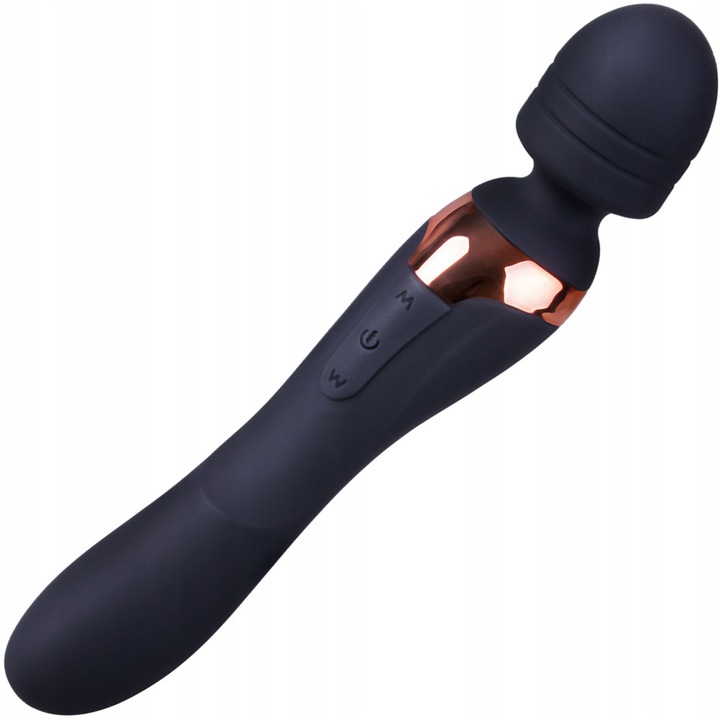 Vibrátor Ero-Bull 2 az 1-ben, 8 vibrációs program, vízálló, 23cm