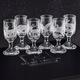 Vadász témájú vodkás pohár készlet, 20ml, átlátszó, 6 darab