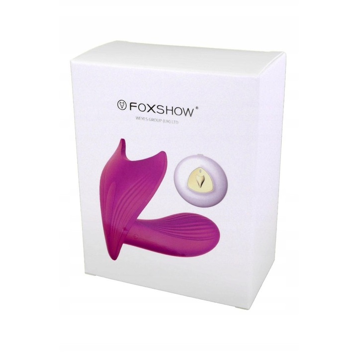 Вибратор за G-точка Foxshow, 10см, силиконов, гласов контрол, нагряване, водоустойчив