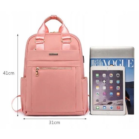 Rucsac laptop K&M 15,6'', waterproof, ergonomic, 41x31x13cm, cu port USB