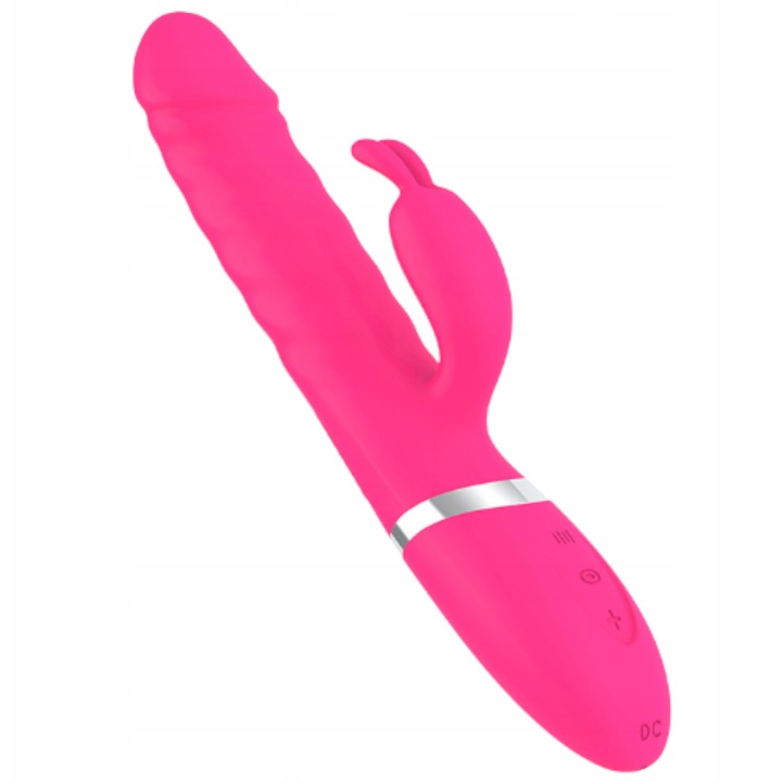 Fűthető vibrátor, GDD, 18 rezgésmód, 9 sebesség, rózsaszín, 24cm