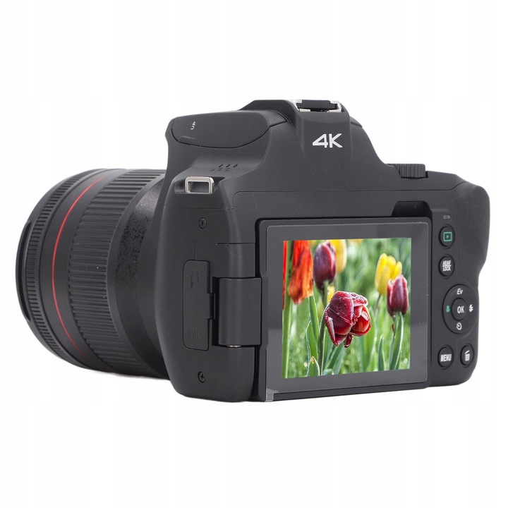 Camera digitala 4K, 64MP, zoom 12x, ecran rotativ 3 inch