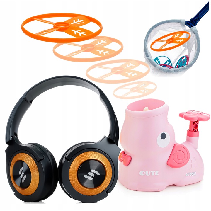 Комплект интерактивни играчки, слушалки + дискове, 2 захвата, за деца